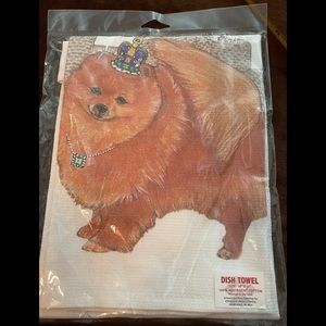 Pomeranian dish towel NWOT